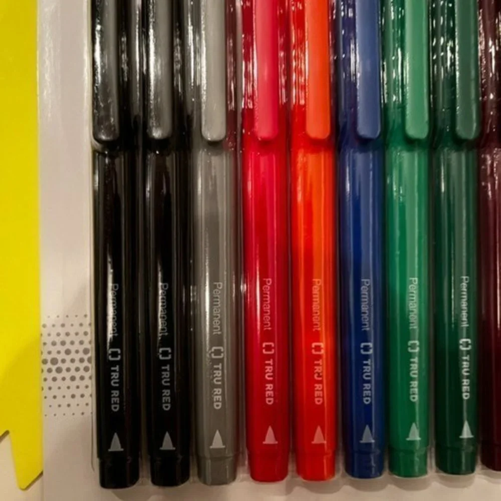 Tru Red / Staples permanent markers